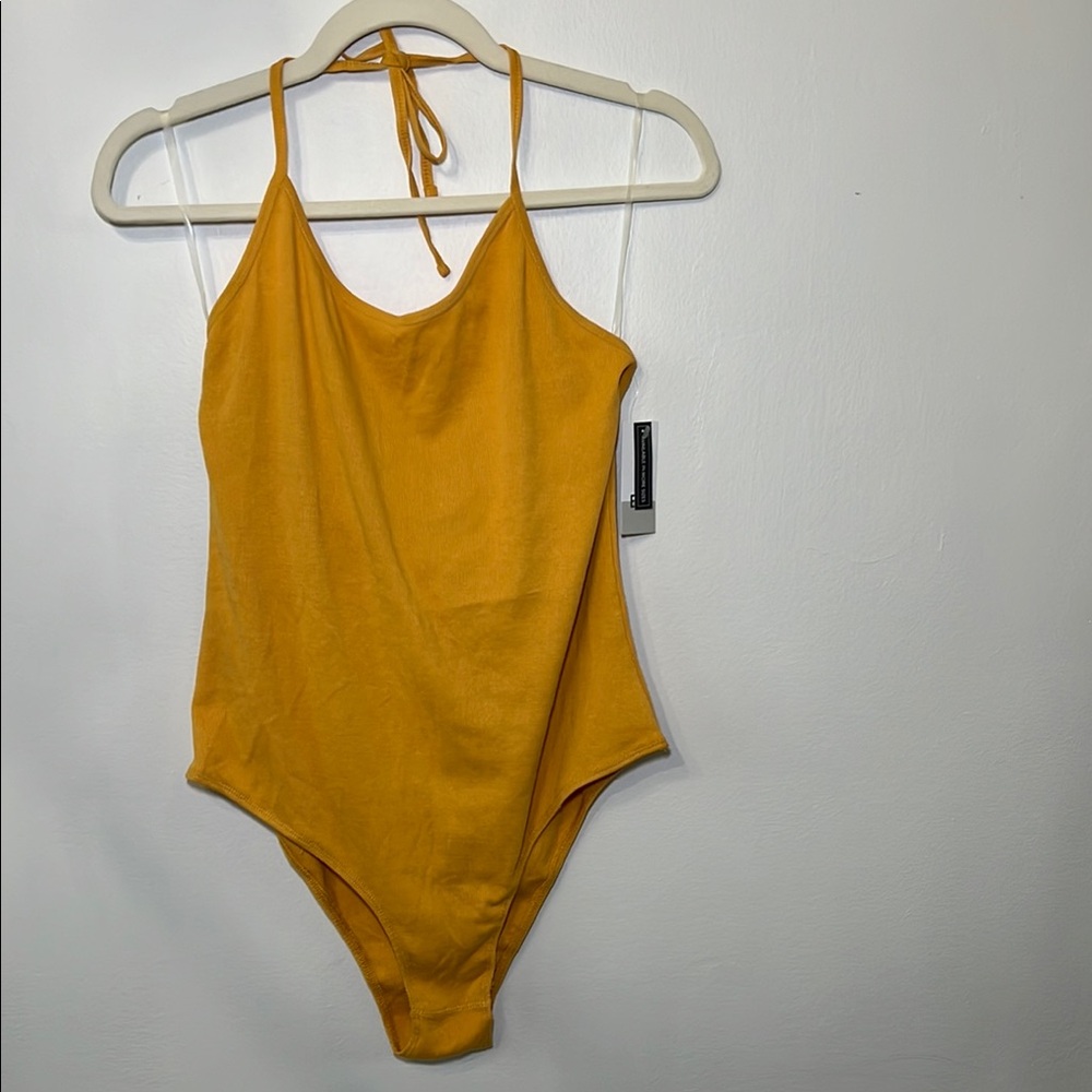 Nordstrom BP Halter Ribbed Bodysuit